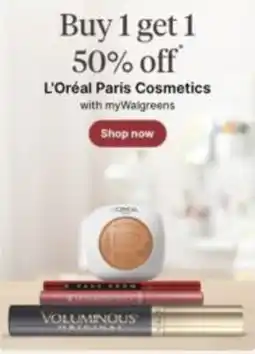 Walgreens L'Oréal Paris Cosmetics offer