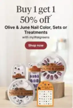 Walgreens Olive & June Nail Color, Sets or Treatments offer