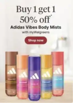 Walgreens Adidas Vibes Body Mists offer