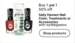 Walgreens Sally Hansen Nail Color, Treatments or Accessories offer