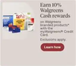 Walgreens Walgreens branded products offer