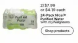 Walgreens Nice! Purified Water offer