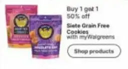 Walgreens Siete Grain Free Cookies offer
