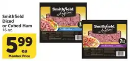 Albertsons Smithfield diced or cubed ham offer