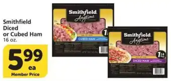 Smithfield diced or cubed ham