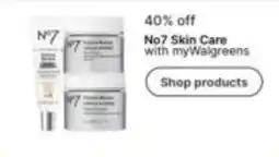 Walgreens No7 Skin Care offer