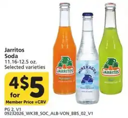 Albertsons Jarritos Soda offer