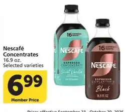 Albertsons Nescafe Concentrates offer