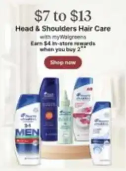Walgreens Head & Shoulders Hair Care offer