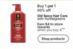 Walgreens Old Spice Hair Care offer