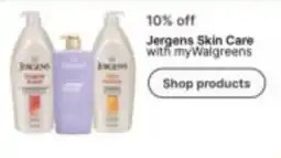 Walgreens Jergens Skin Care offer