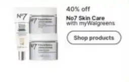 Walgreens No7 Skin Care offer