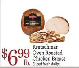 Yoke's Fresh Market Kretschmar oven roasted chicken breast offer