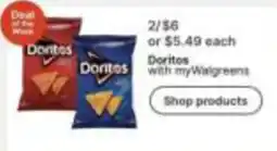 Walgreens Doritos with myWalgreens offer