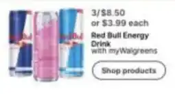 Walgreens Red Bull Energy Drink with myWalgreens offer