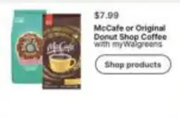 Walgreens McCafe or Original Donut Shop Coffee offer