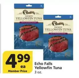 Albertsons Echo Falls Yellowfin Tuna offer