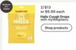 Walgreens Halls Cough Drops offer
