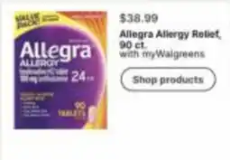 Walgreens Allegra Allergy Relief offer