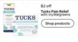 Walgreens Tucks Pain Relief offer