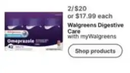 Walgreens Walgreens Digestive Care Omeprazole offer