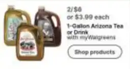 Walgreens Arizona Tea or Drink offer