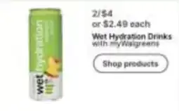 Walgreens Wet Hydration Drinks offer
