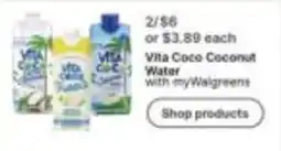 Walgreens Vita Coco Coconut Water offer