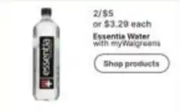 Walgreens Essentia Water offer