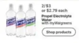 Walgreens Propel Electrolyte Water with myWalgreens offer