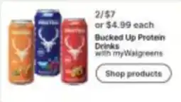 Walgreens Bucked Up Protein Drinks offer