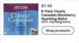 Walgreens Clearly Canadian Canadian Blackberry Sparkling Water offer