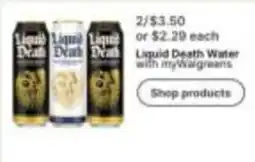 Walgreens Liquid Death Water offer