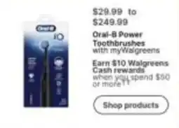 Walgreens Oral-B Power Toothbrushes offer