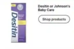 Walgreens Desitin or Johnson's Baby Care offer