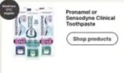 Walgreens Pronamel or Sensodyne Clinical Toothpaste offer