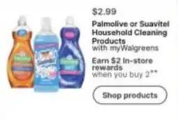 Walgreens Palmolive or Suavitel Household Cleaning Products offer
