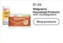 Walgreens Walgreens household products offer