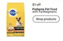 Walgreens Pedigree Pet Food offer