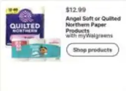 Walgreens Angel Soft or Quilted Northern Paper Products offer