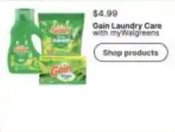 Walgreens Gain Laundry Care offer