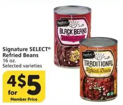 Albertsons Signature Select Refried Beans offer