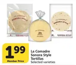 Albertsons La Comadre Sonora Style Tortillas offer