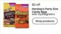 Walgreens Hershey's Party Size Candy Bags offer