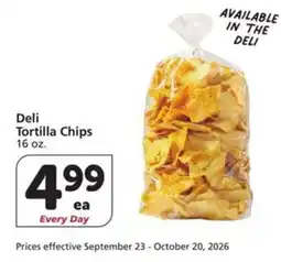 Albertsons Deli Tortilla Chips offer