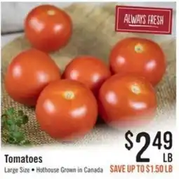 Haggen Food Tomatoes offer
