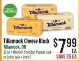 Haggen Food Tillamook Cheese Block offer
