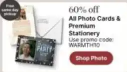 Walgreens All Photo Cards & Premium Stationery offer