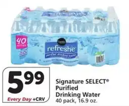 Albertsons Signature Select Purified Drinking Water offer