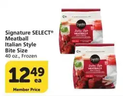 Albertsons Signature Select meatball italian style bite size offer